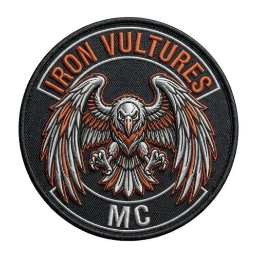Biker Club and MC Raised Embroidery Patches